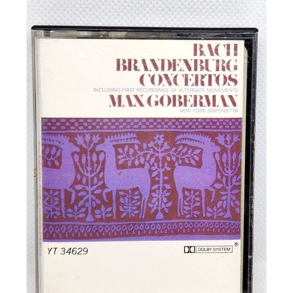 Bach Brandenburg Concertos Max Goberman Dolby System Cassette Tape - Picture 3 of 8